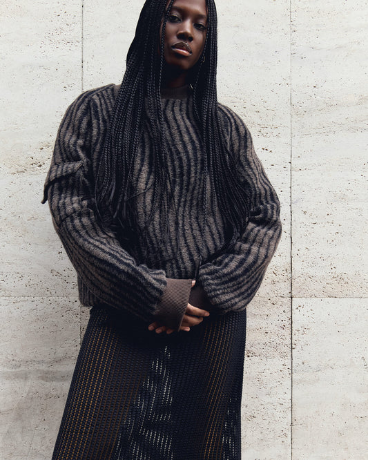 CHICAGO PULLOVER IN TIGER WOOL