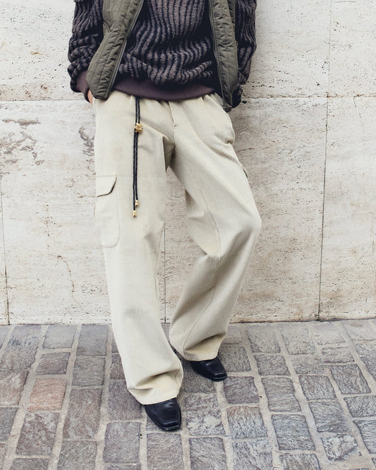 MICHIGAN TROUSERS IN IVORY CORDUROY