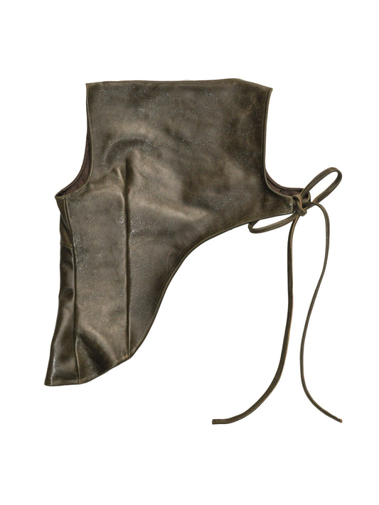 MOJO JOJO TOP IN MILITARY GREEN LEATHER