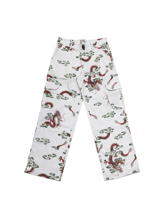 MICHIGAN TROUSERS IN DRAGON PRINTED COTTON