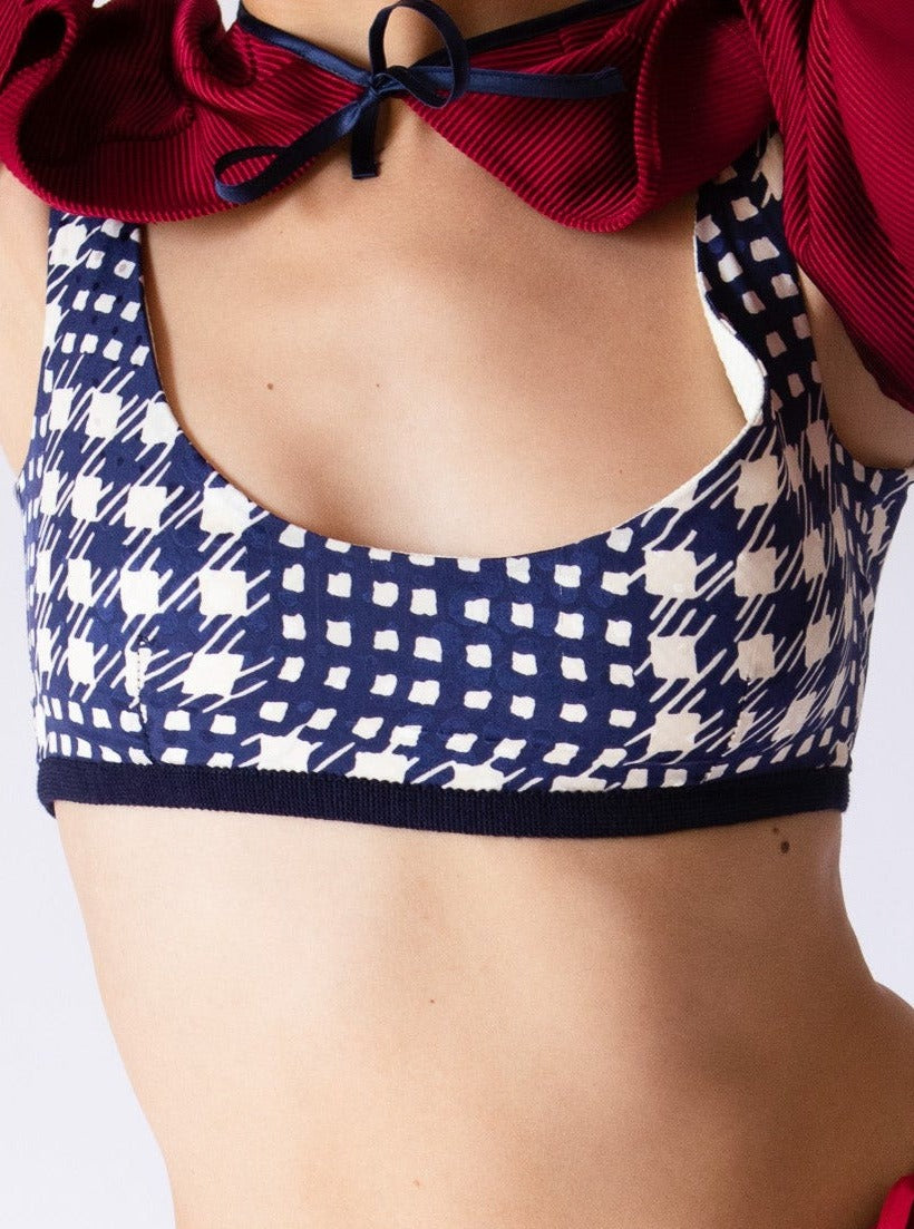 Giglio x Archetipo - Noha Bralette Blue Print