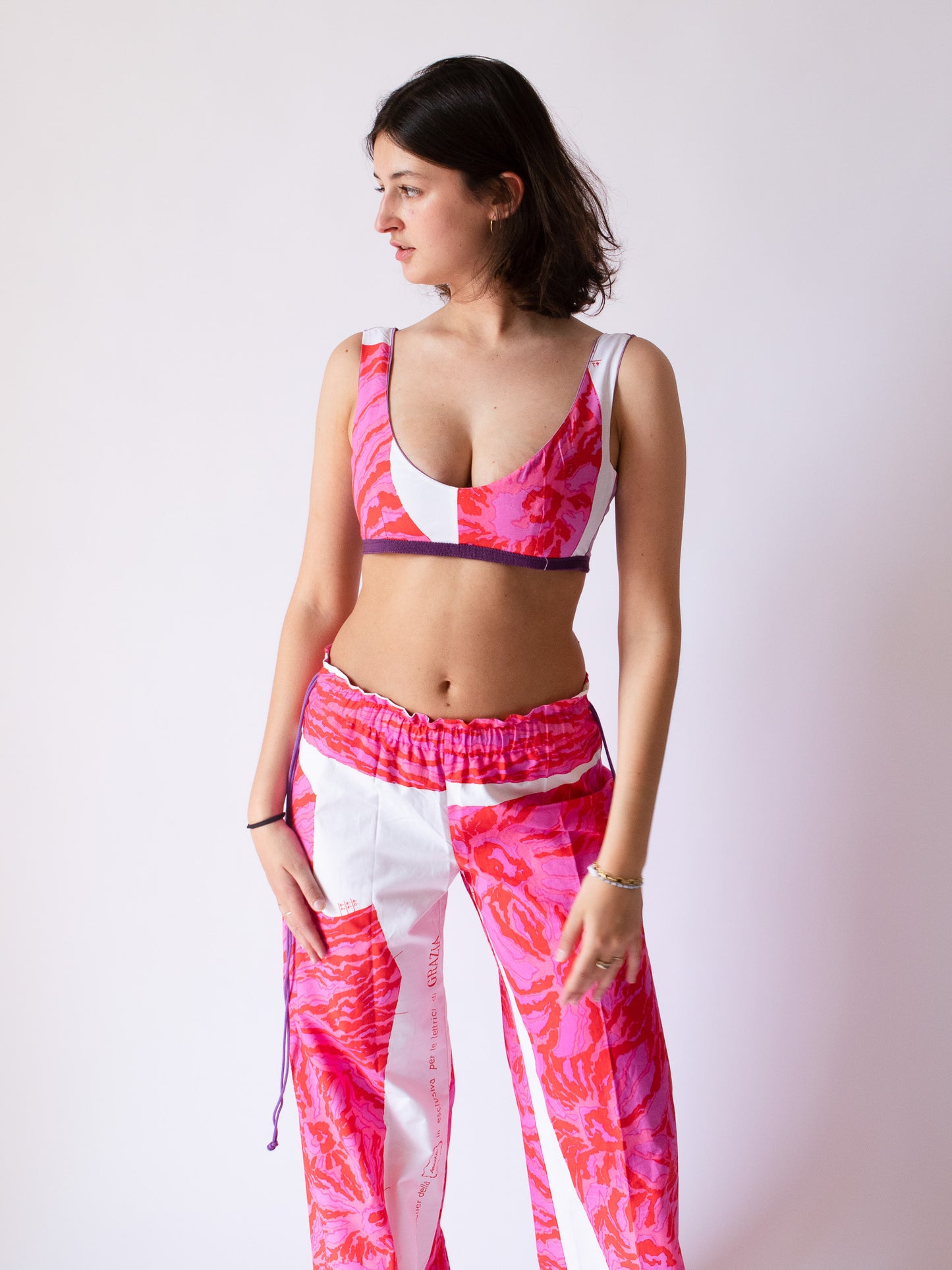 Giglio x Archetipo - Simbad Pants in Pink Printed Cotton