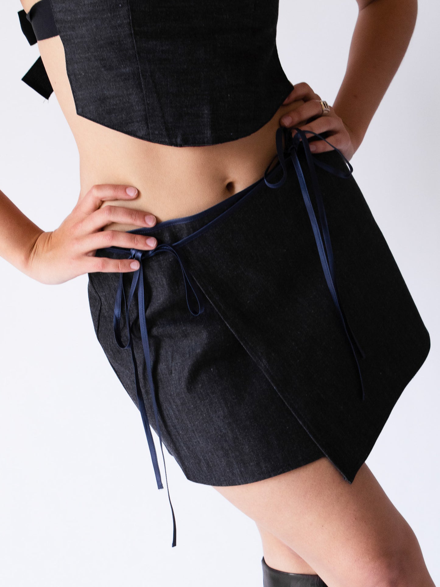 Giglio x Archetipo - Mini Parea Skirt in Denim