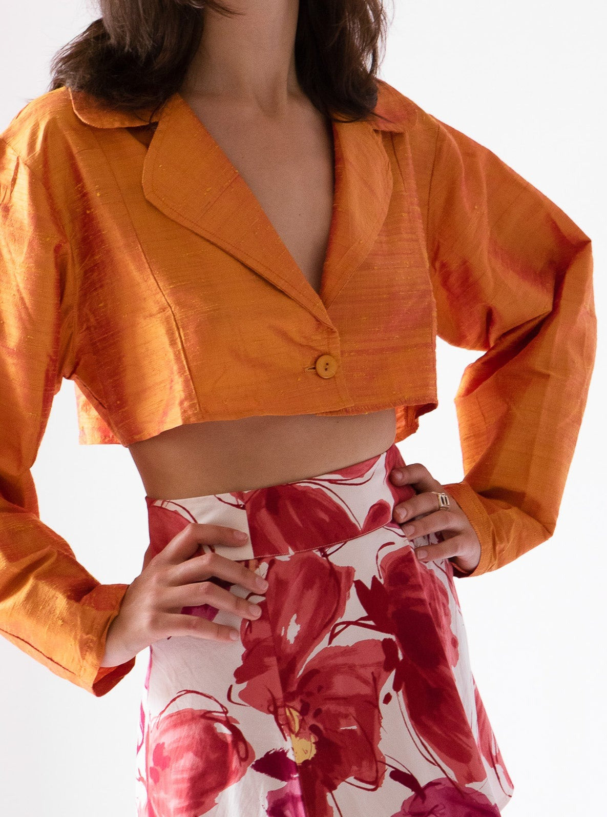 Giglio x Archetipo - Vintage Shantung Mini Blazer