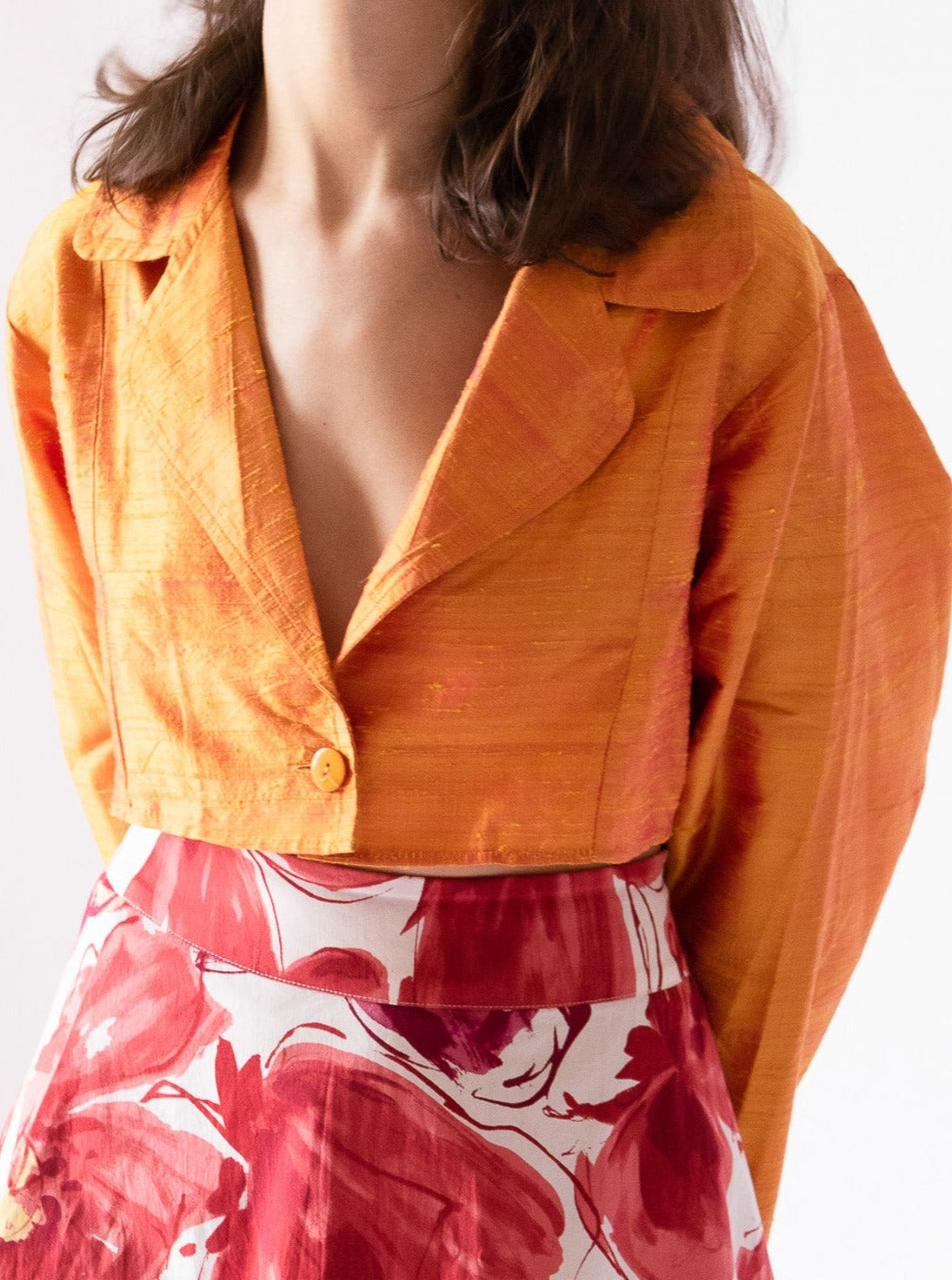 Giglio x Archetipo - Vintage Shantung Mini Blazer