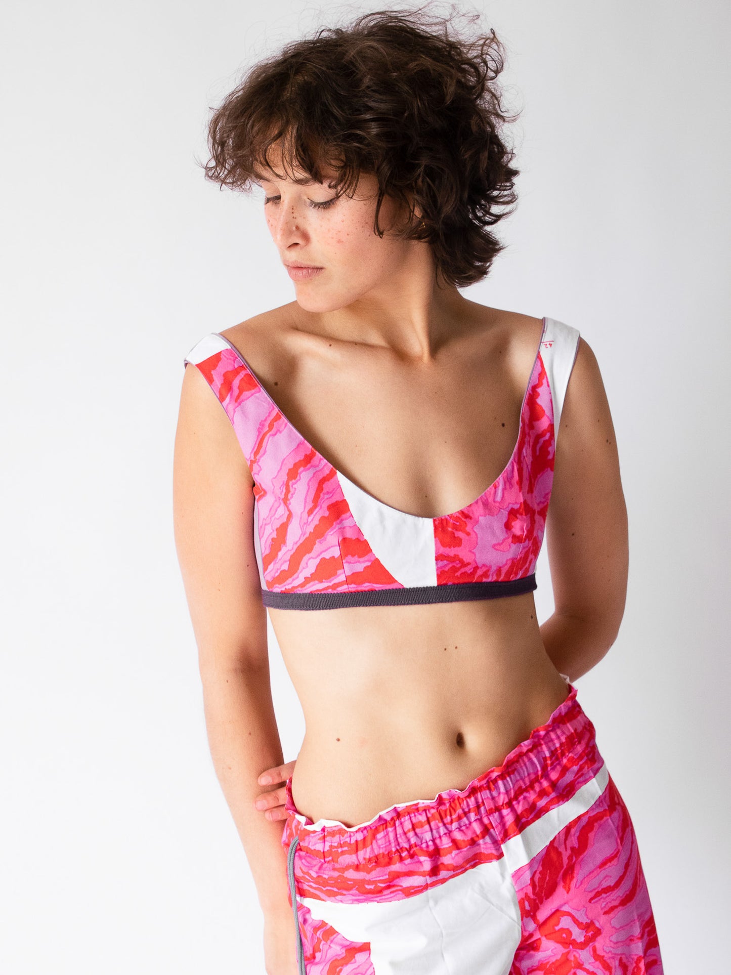 Giglio x Archetipo - Noha Bralette Pink and Levender Cotton