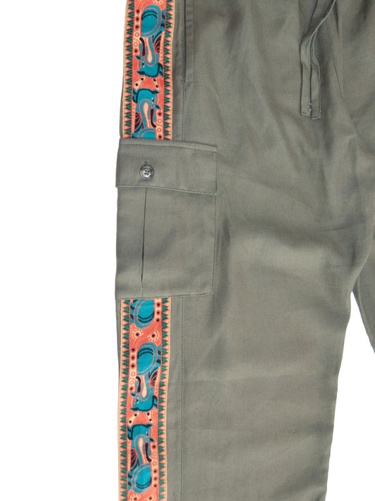 MENSWEAR VOL.1 - GALAPAGOS CARGO PANTS GREEN DRAGON BAND
