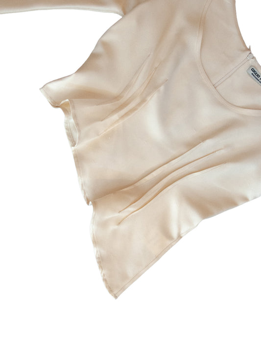 SICILIA TOP IN CREAM SILK
