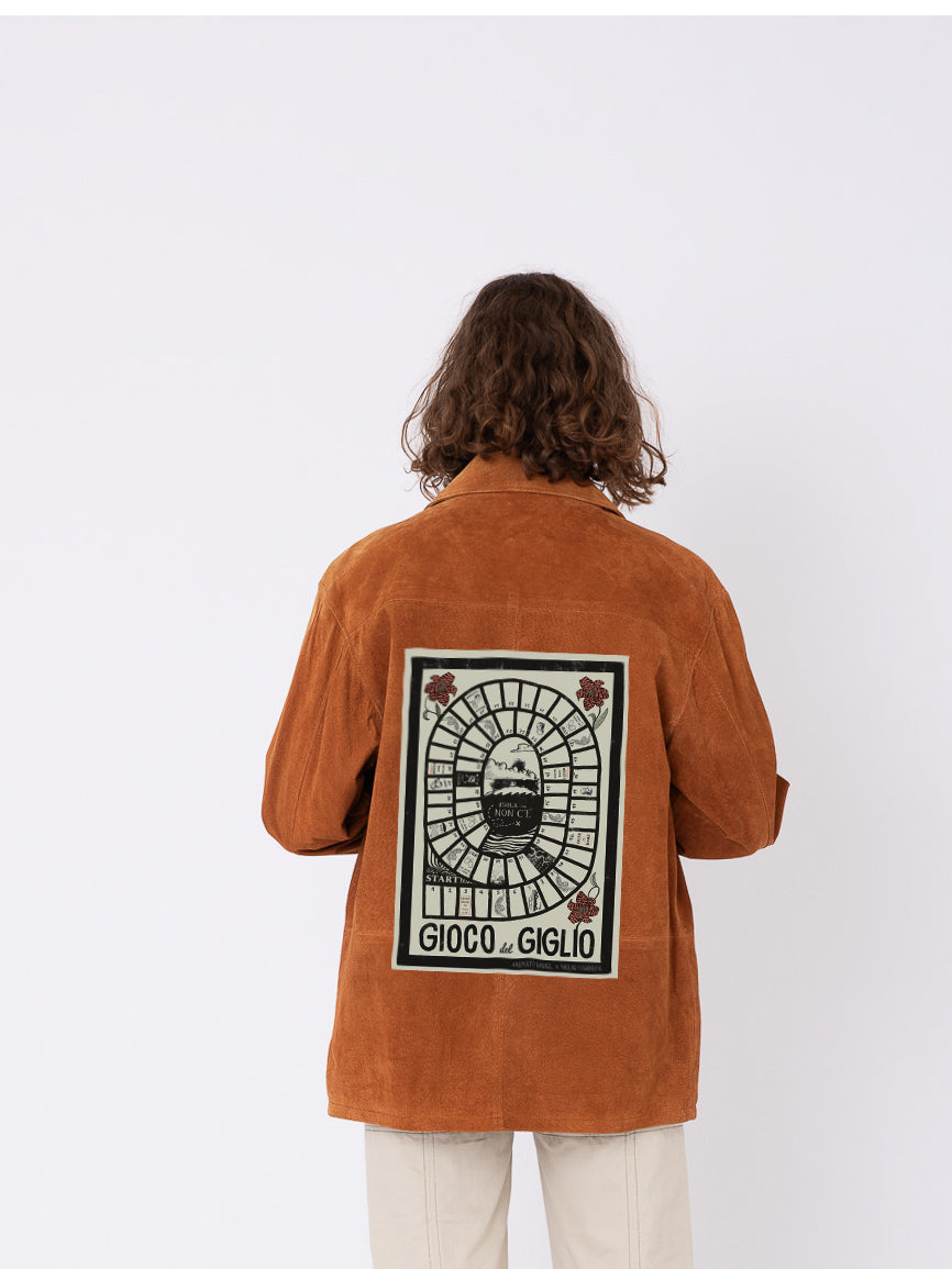 Vintage Suede Jacket w/ The Giglio's Game Stamp
