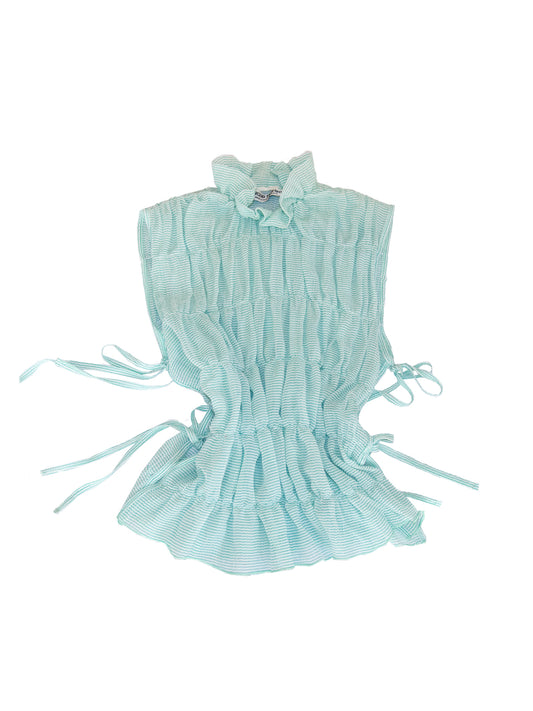 TASMANIA TOP IN STRIPED CRINKLE CHIFFON