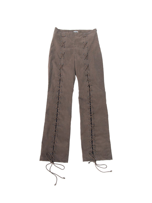 AUSTIN TROUSERS IN WAXED MARLBORO COTTON
