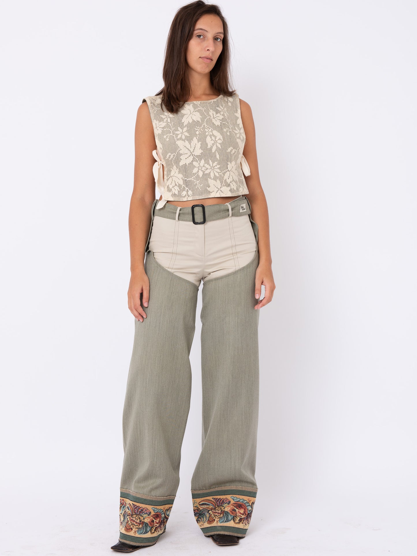 Lakota Chaps in Sage Green Wool