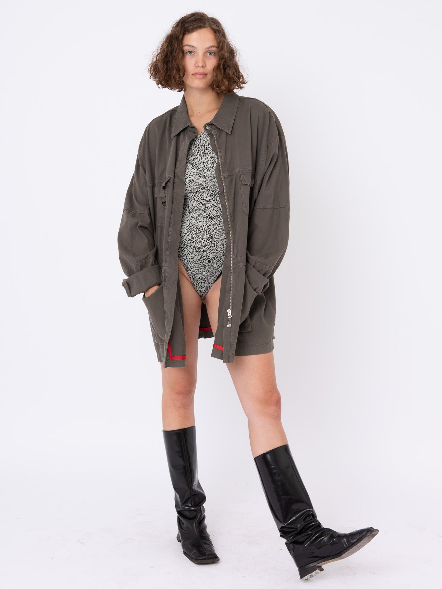 Vintage Military Jacket w/ Rio de Janeiro Stamp