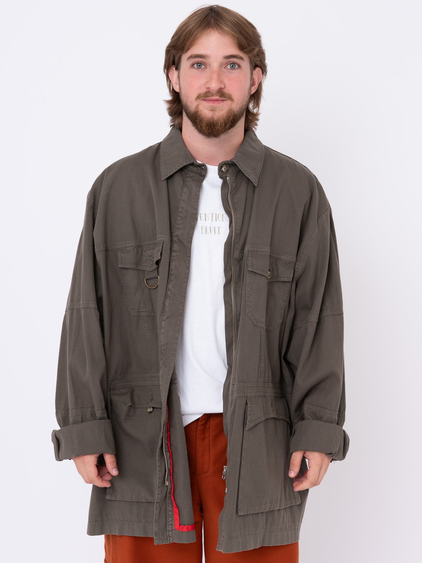Vintage Military Jacket w/ Rio de Janeiro Stamp