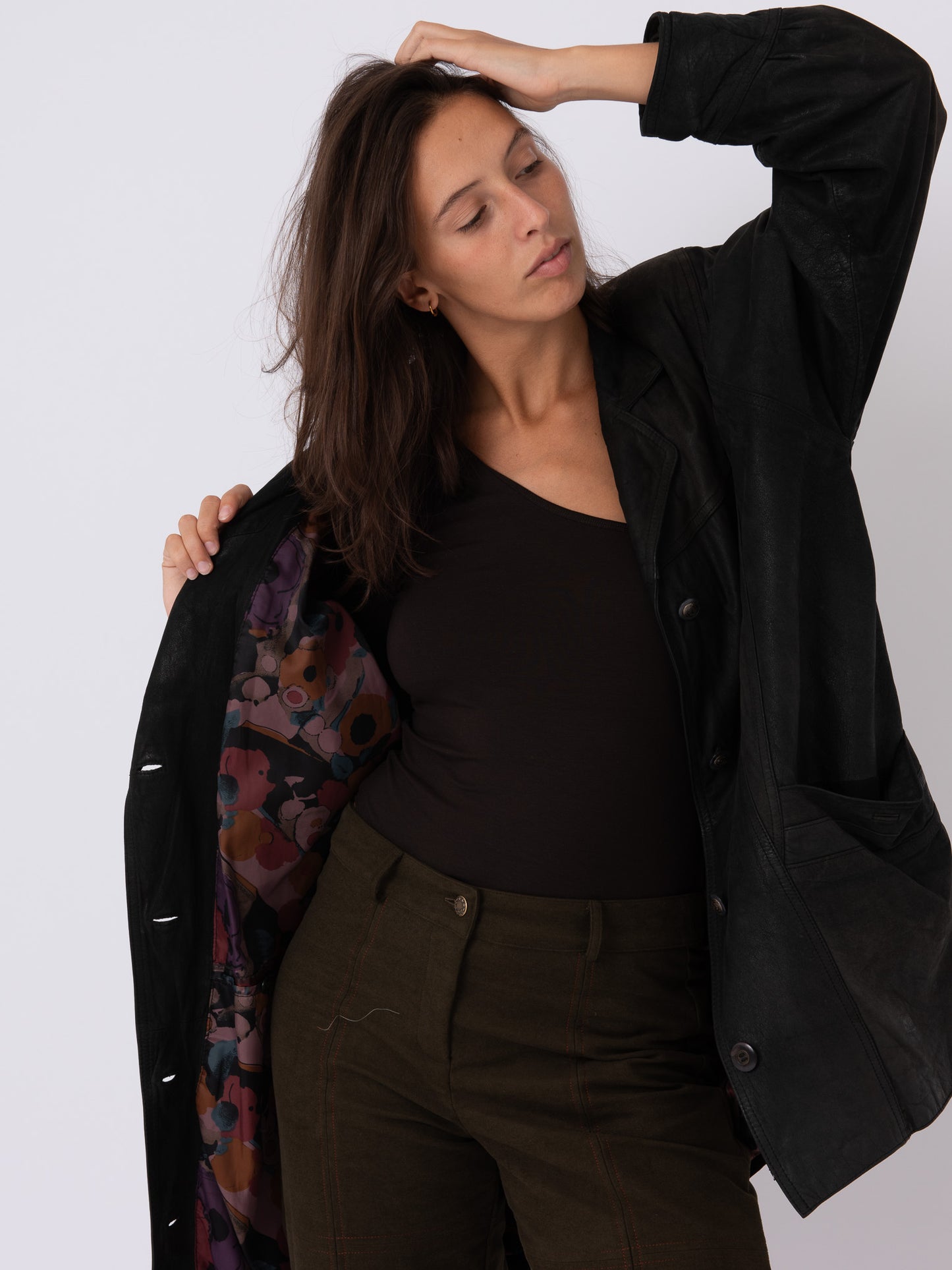 Vintage Leather Jacket w/ Mekong Stamp
