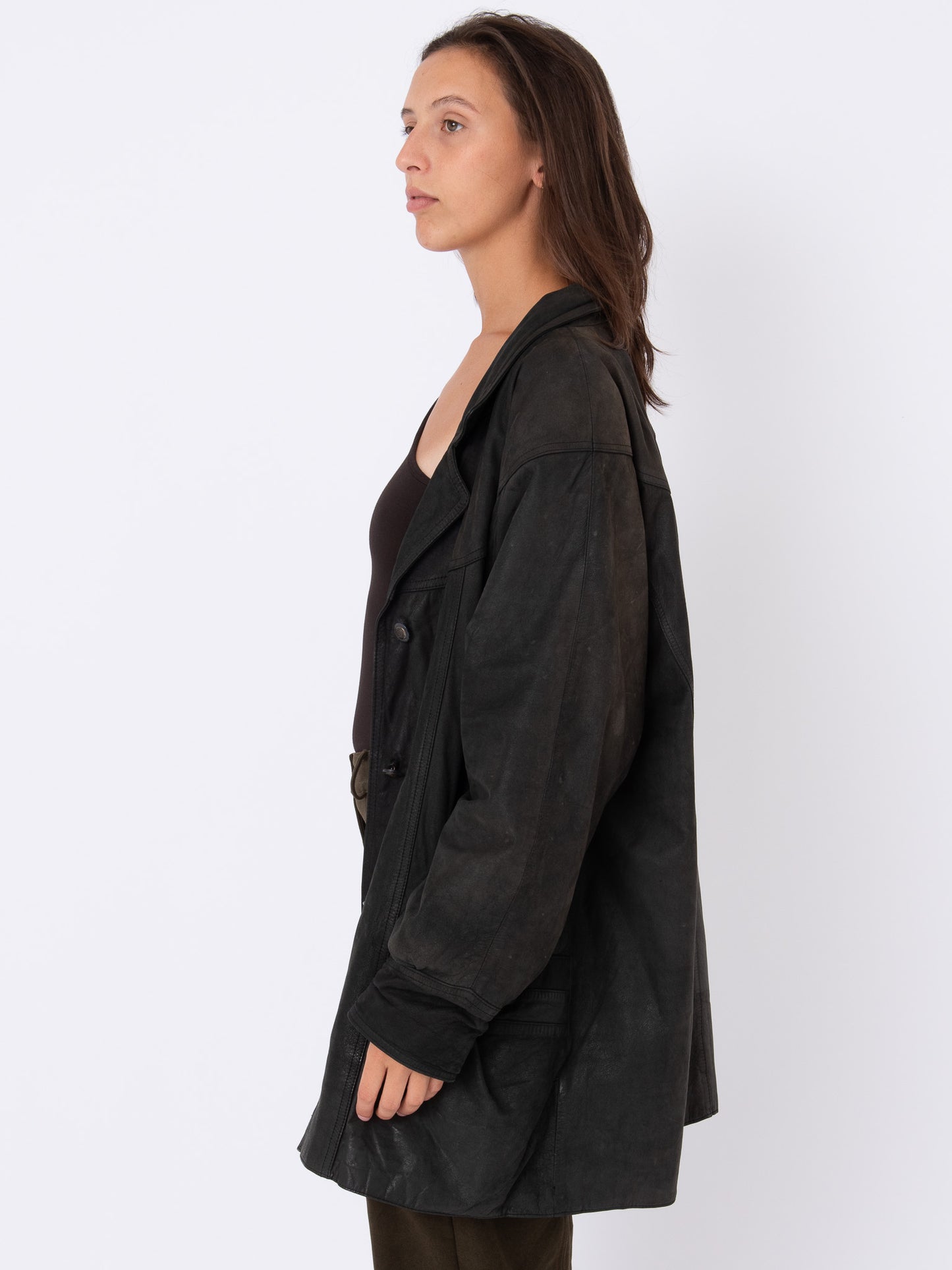 Vintage Leather Jacket w/ Mekong Stamp