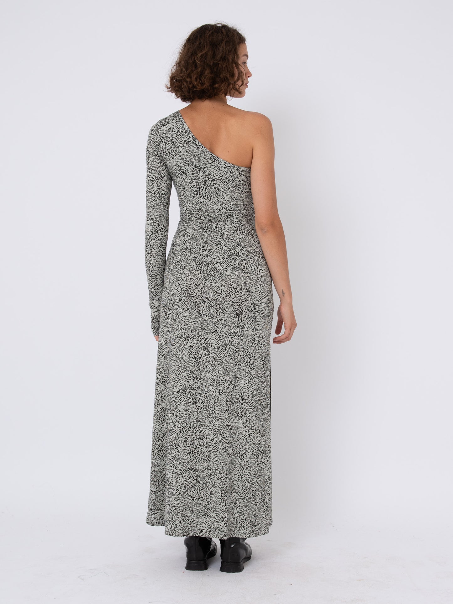 Giselle Dress in Spotted Jersey