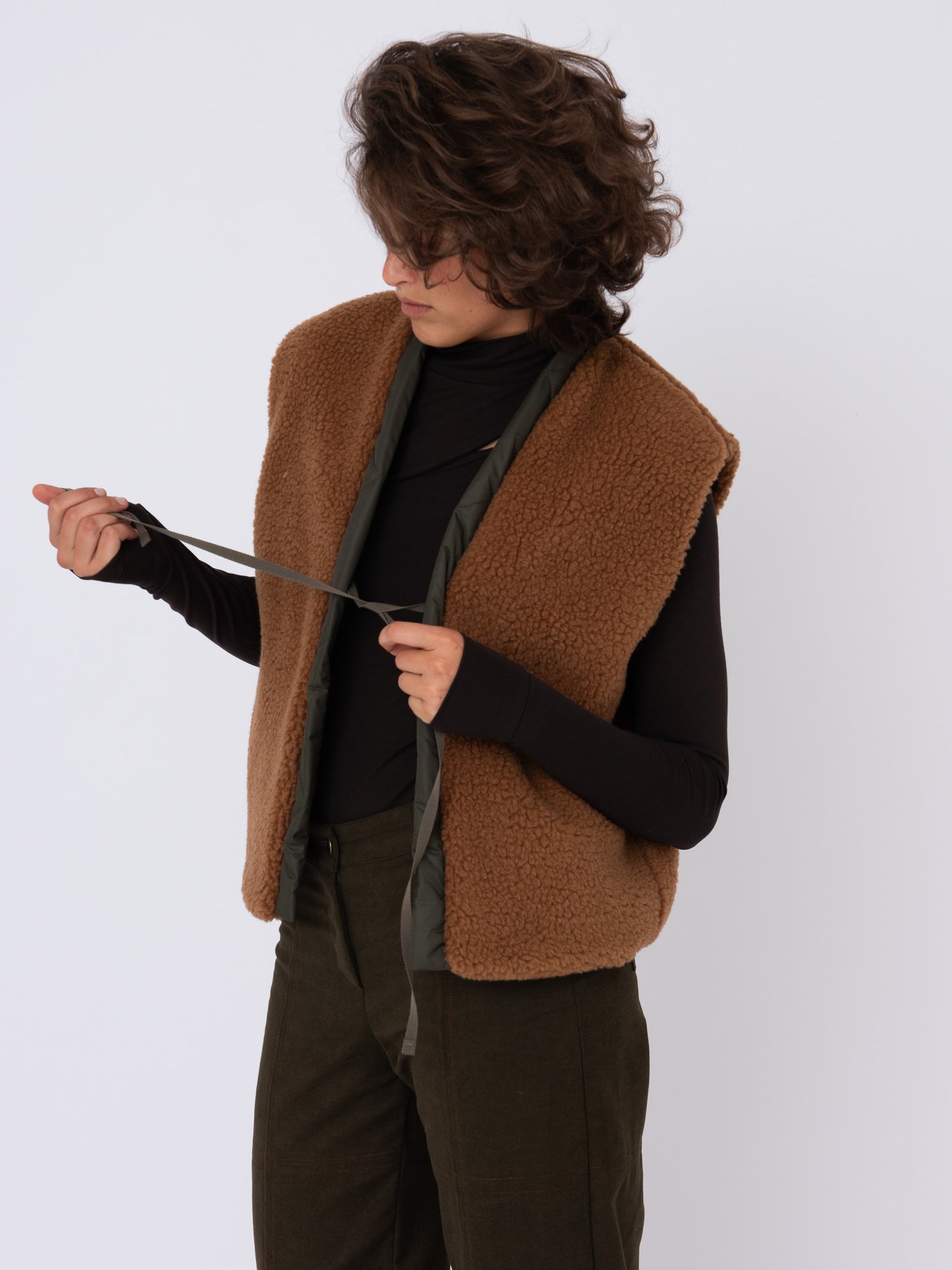 Kronk Vest in Teddy and Padded