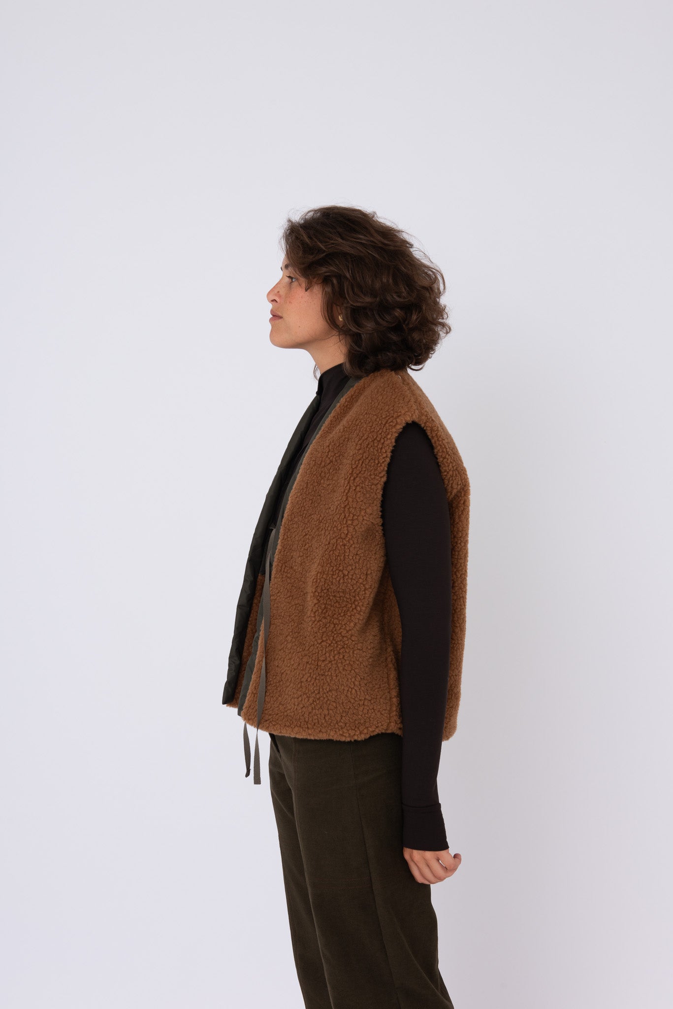 Kronk Vest in Teddy and Padded