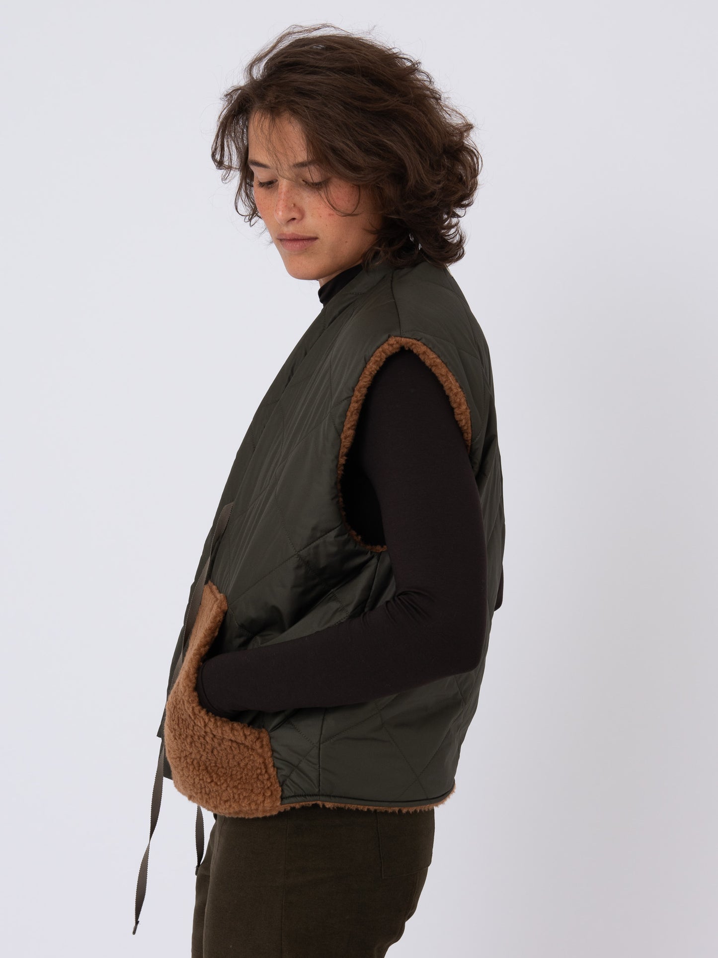Kronk Vest in Teddy and Padded