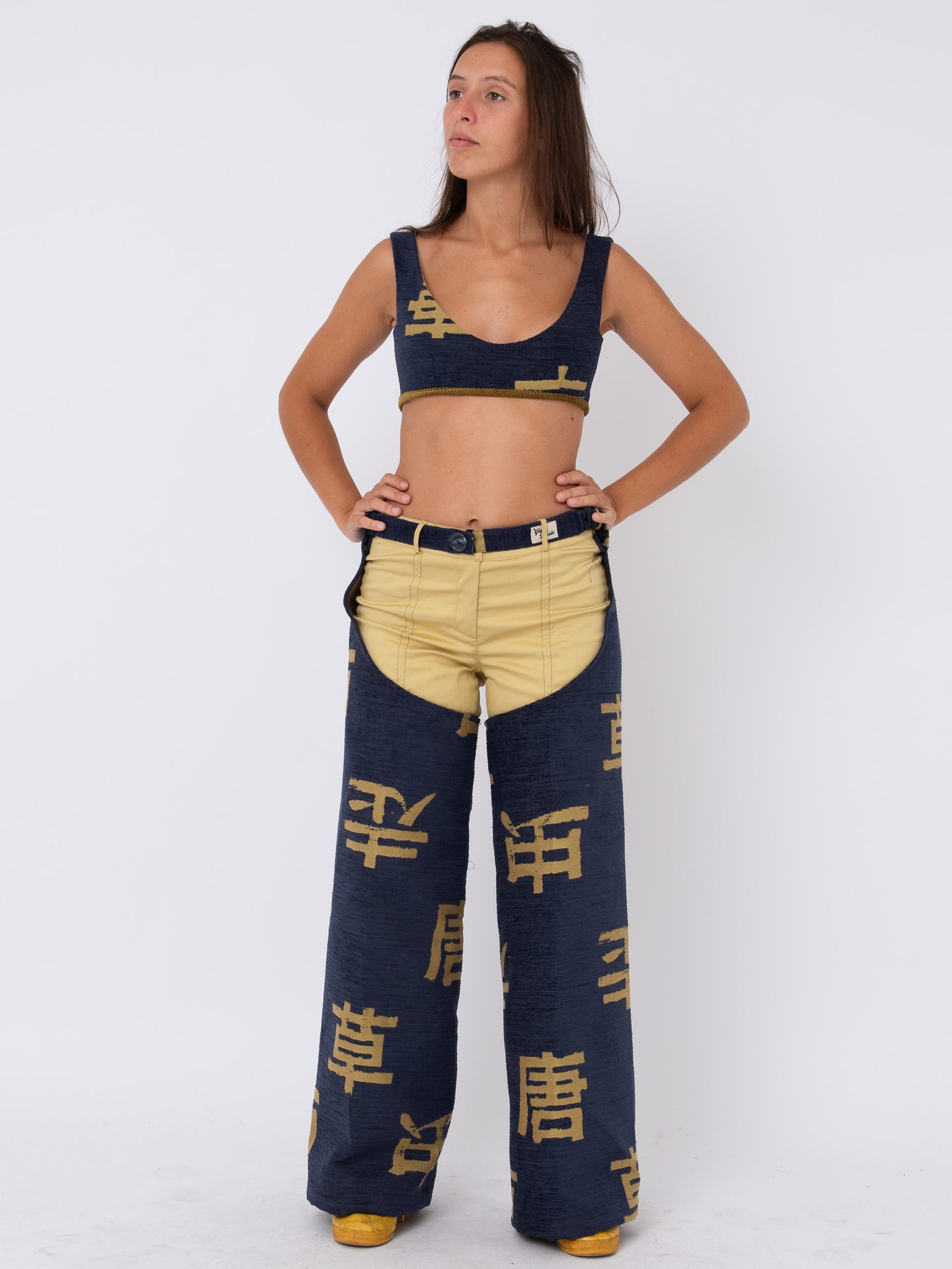 Lakota Chaps in Blue Jacquard
