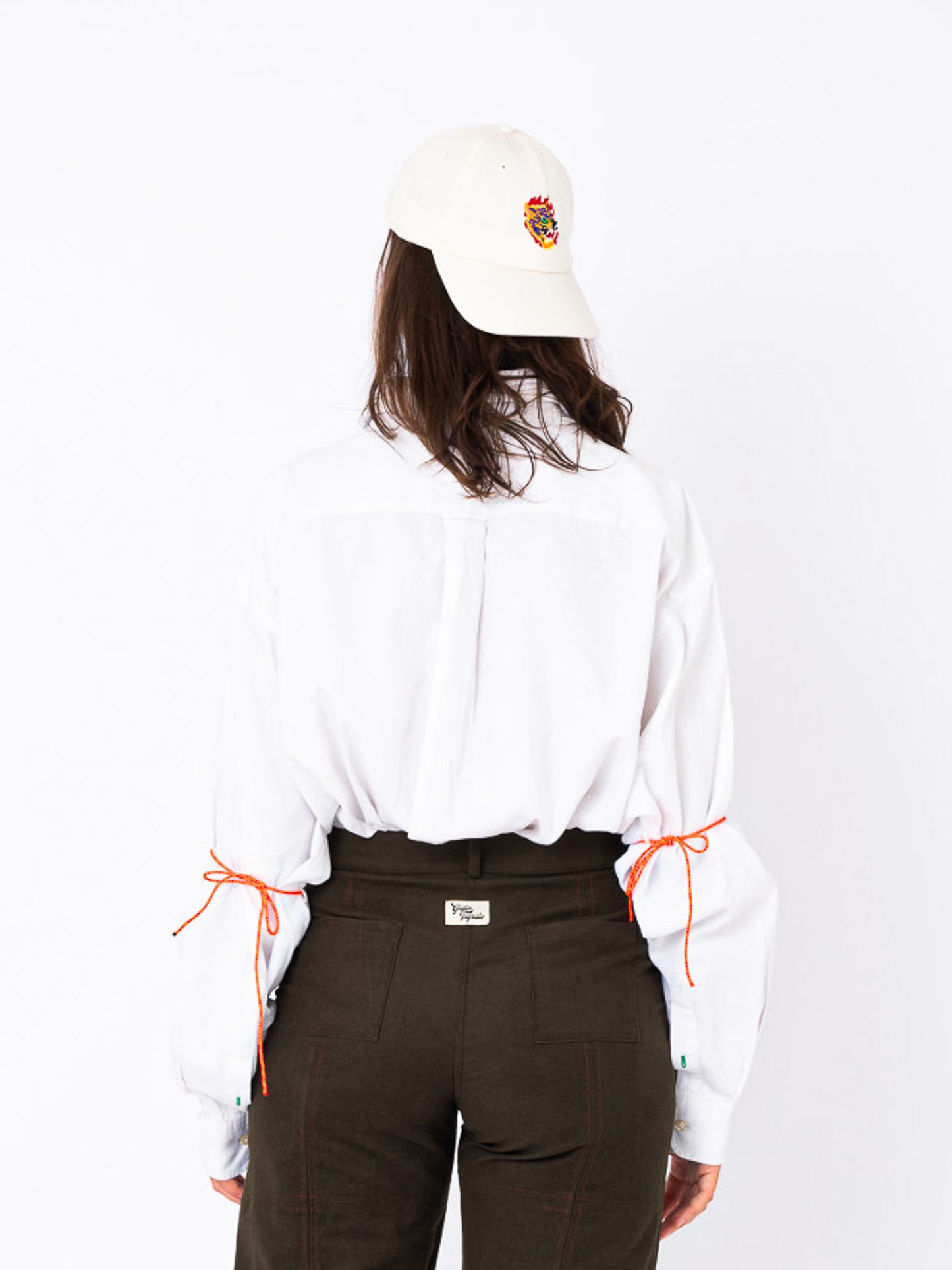 Body Shirt in White Cotton