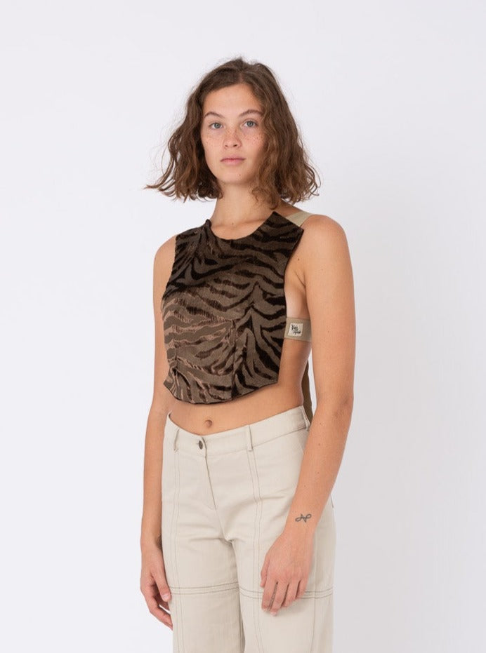 Nigiri Corset in Tiger Velvet