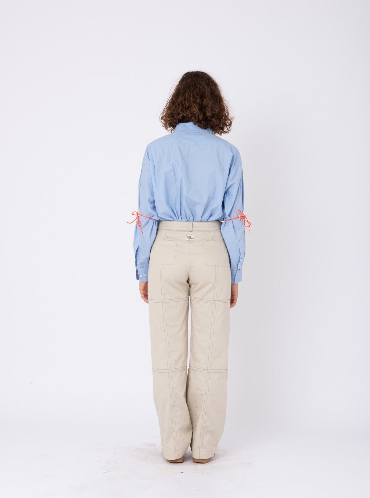 Body Shirt in Light Blue Cotton