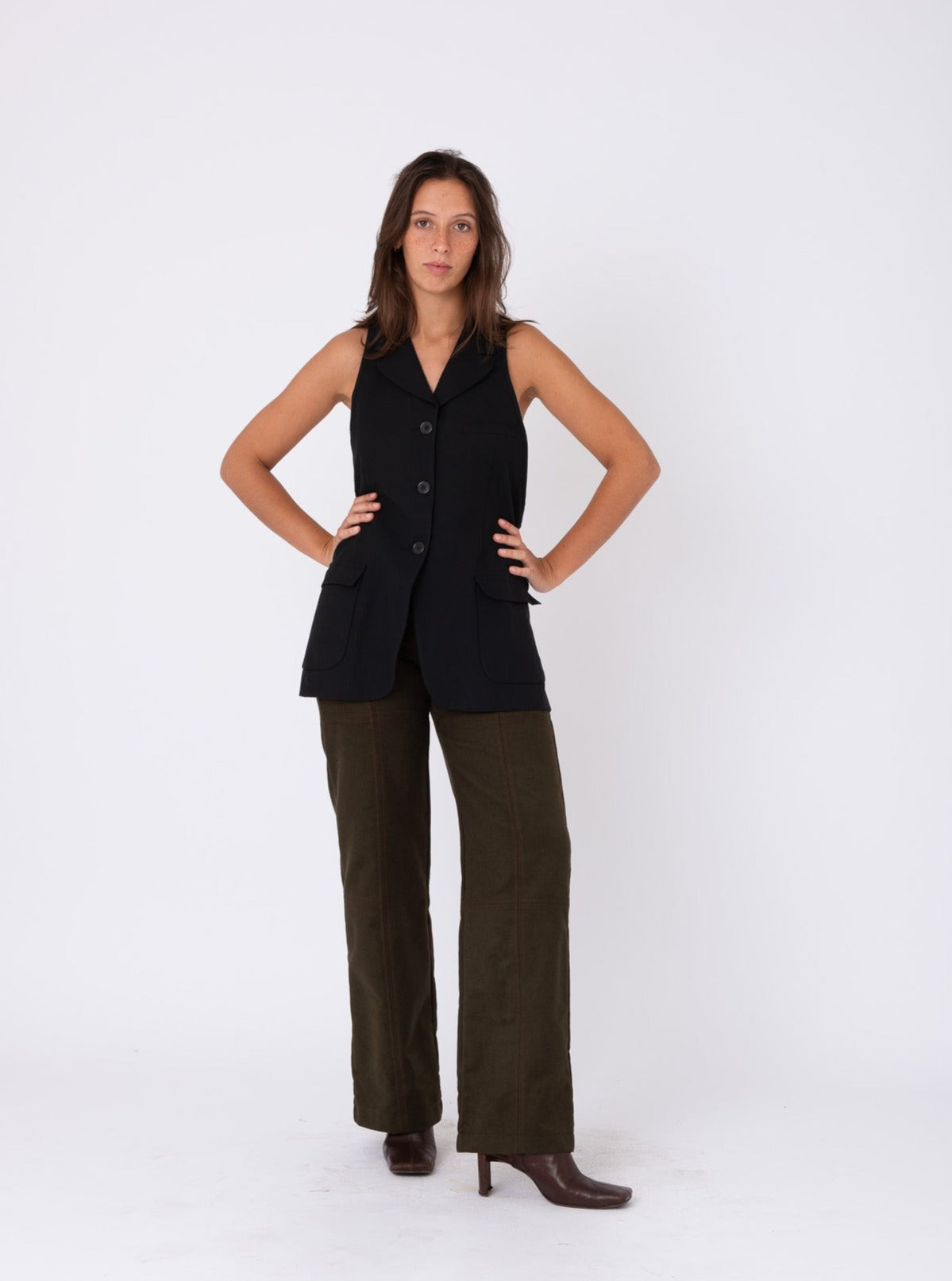 Lolita Blazer in Dark Blue Wool