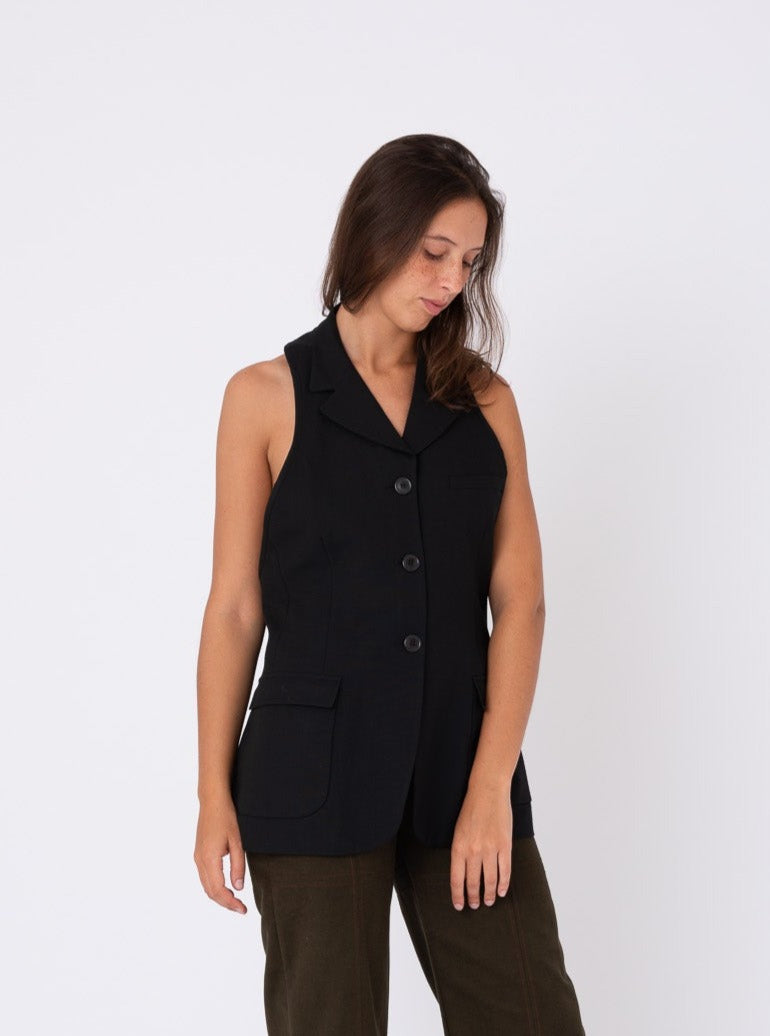 Lolita Blazer in Dark Blue Wool
