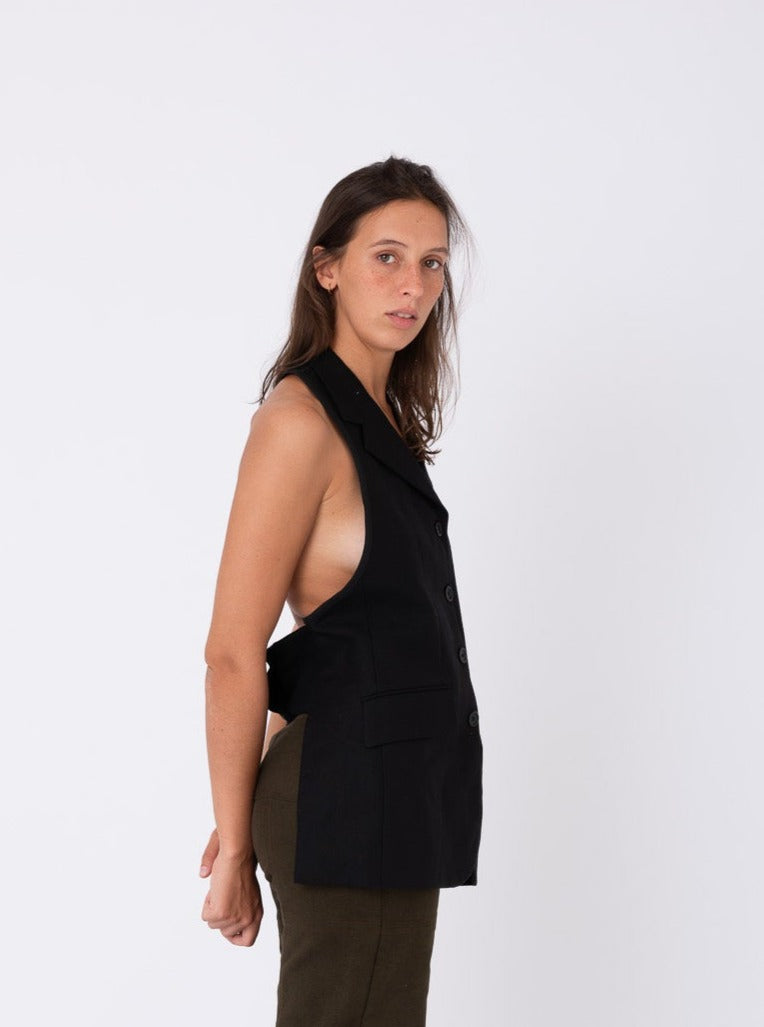 Lolita Blazer in Black Wool