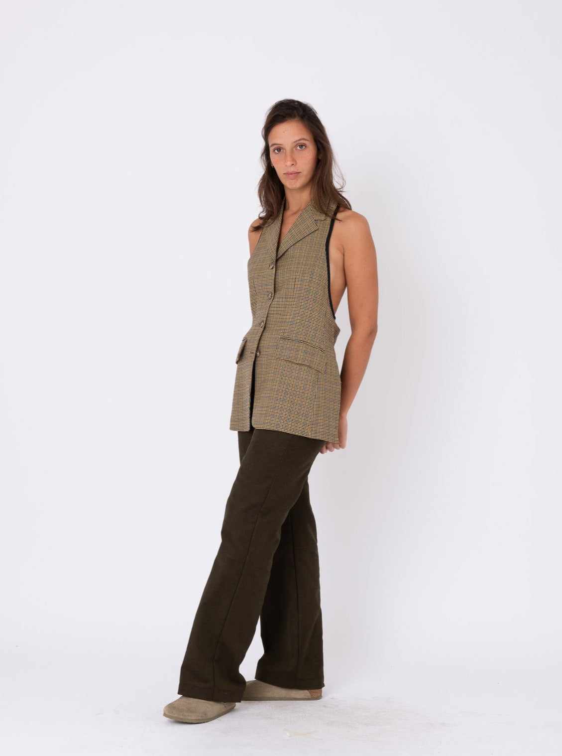 Lolita Blazer in Checked Wool