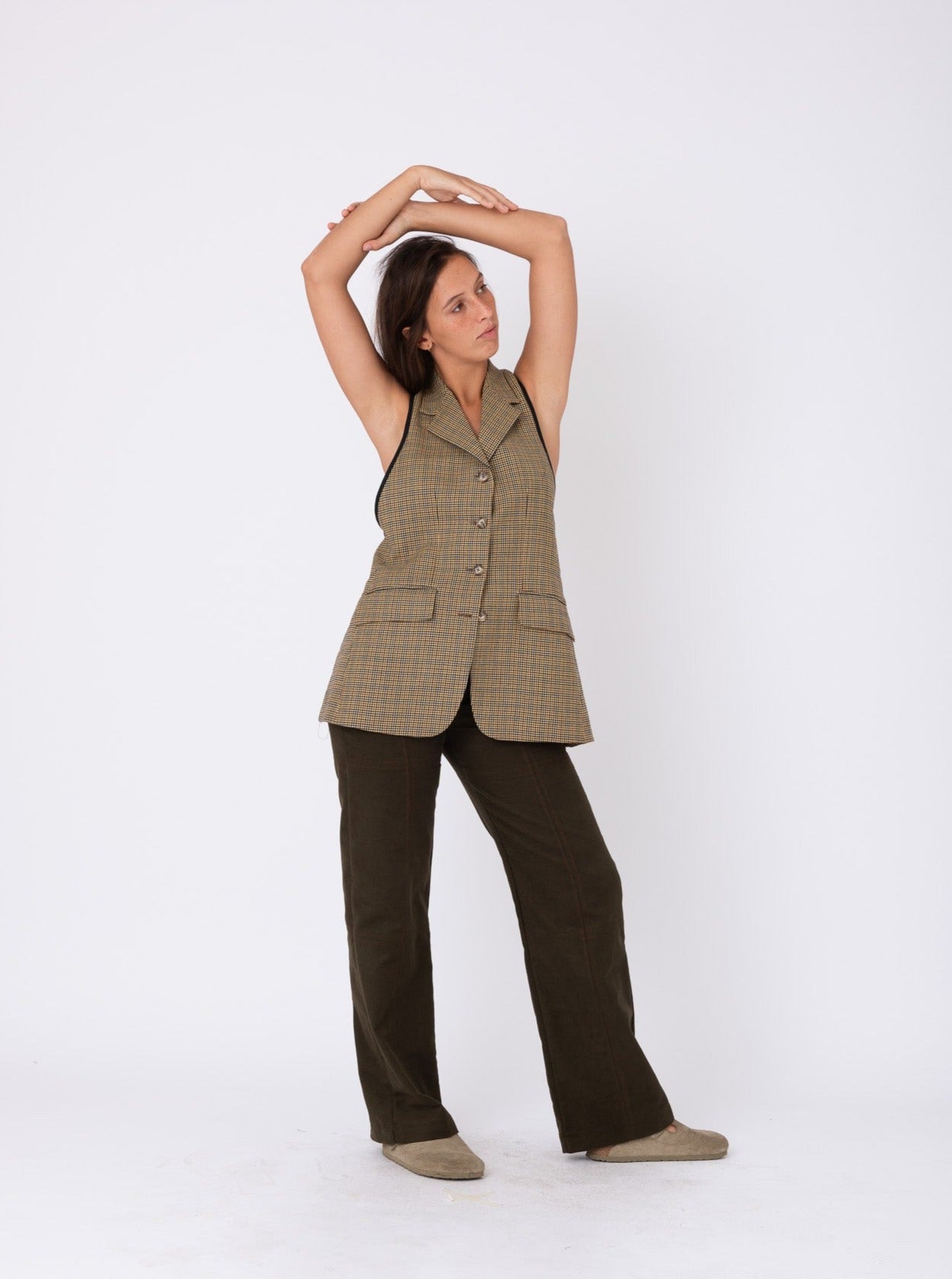 Lolita Blazer in Checked Wool