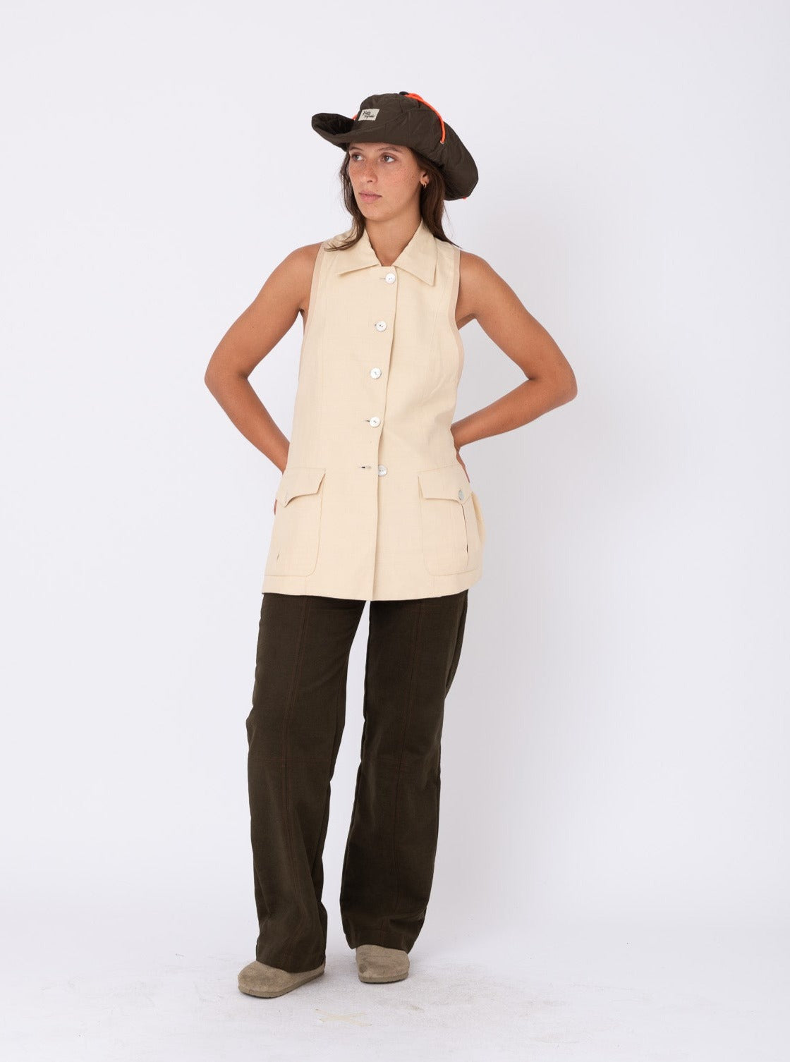 Lolita Blazer in Cream Silk