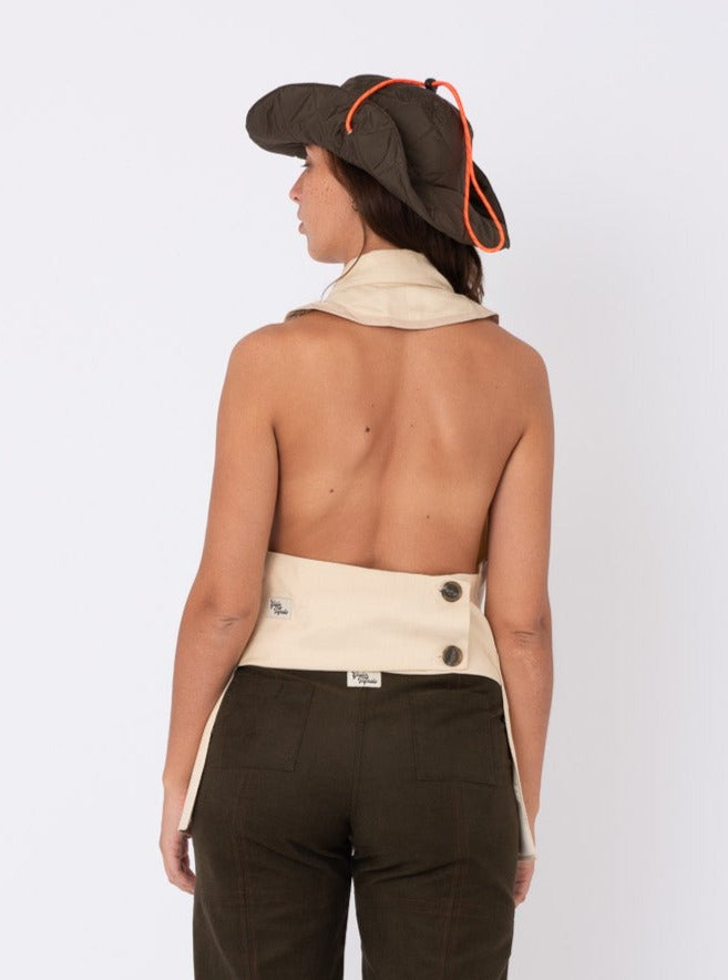 Lolita Blazer in Cream Silk