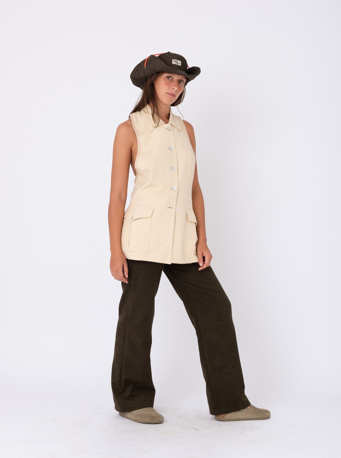 Lolita Blazer in Cream Silk