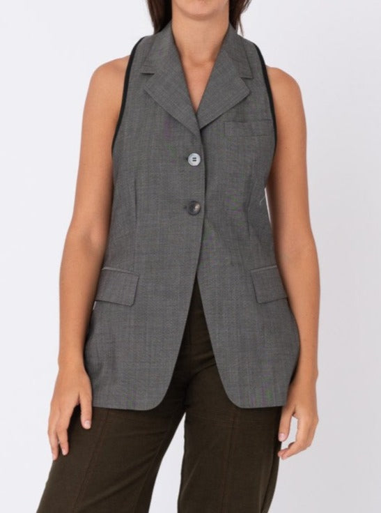 Lolita Blazer in Grey Wool