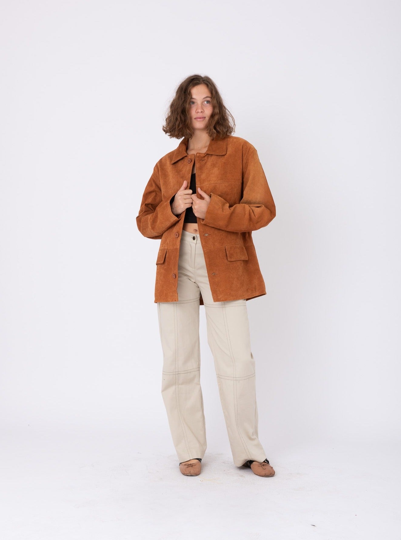 Vintage Suede Jacket w/ The Origin Stamp