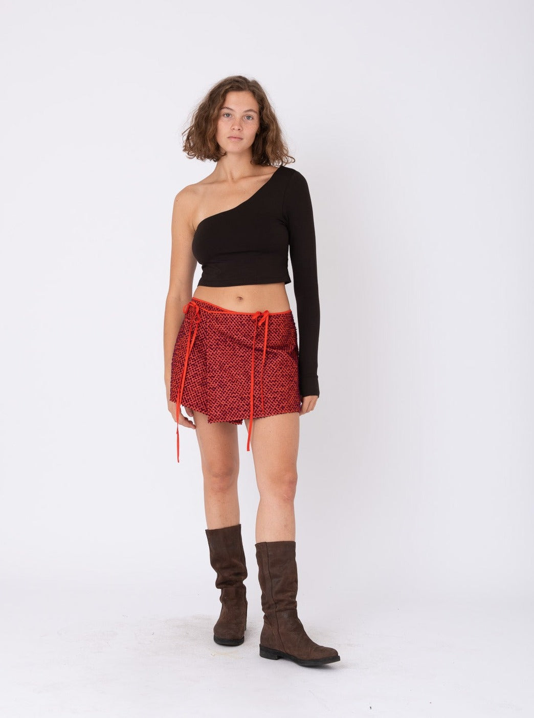 Parea Mini Skirt in Orange