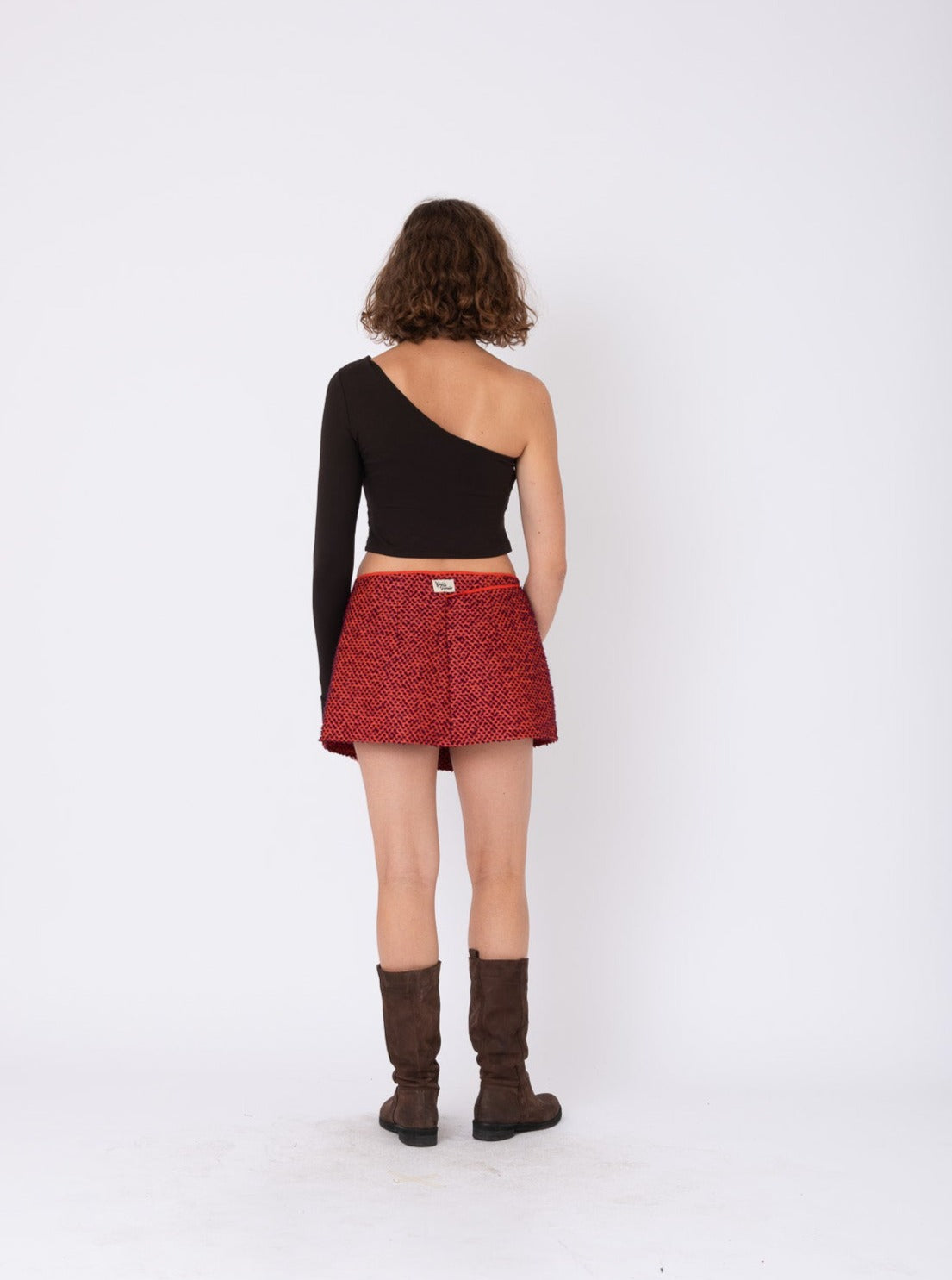 Parea Mini Skirt in Orange
