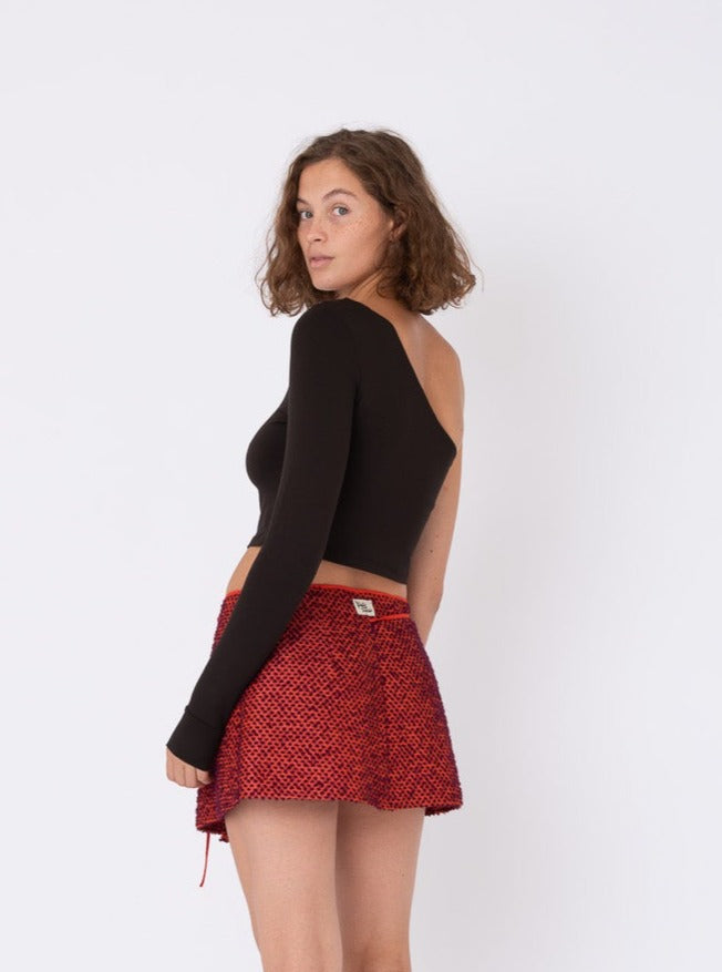 Parea Mini Skirt in Orange
