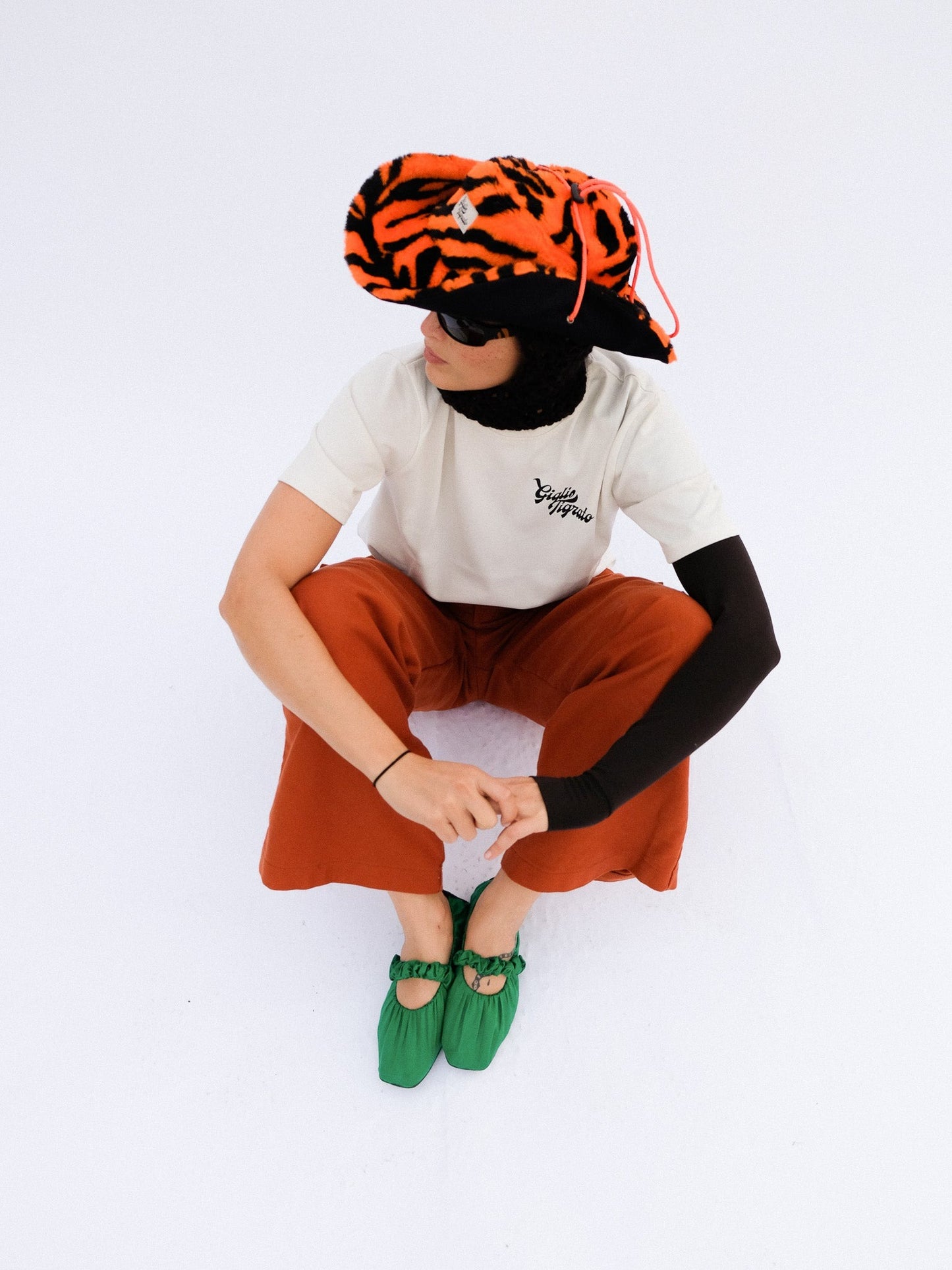 Cowboy Hat in Fluo Tiger Fur