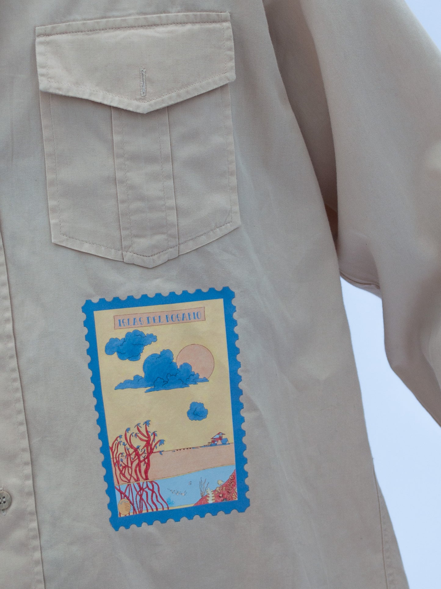 Vintage Shirt w/ Islas del Rosario Print
