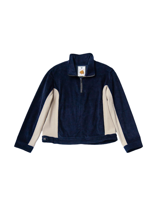 ANNAPURNA PULLOVER IN BLUE CORDUROY