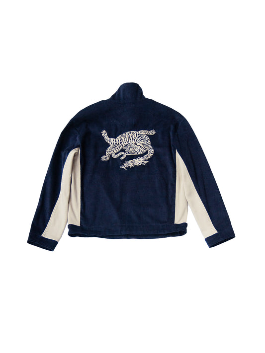 ANNAPURNA PULLOVER IN BLUE CORDUROY