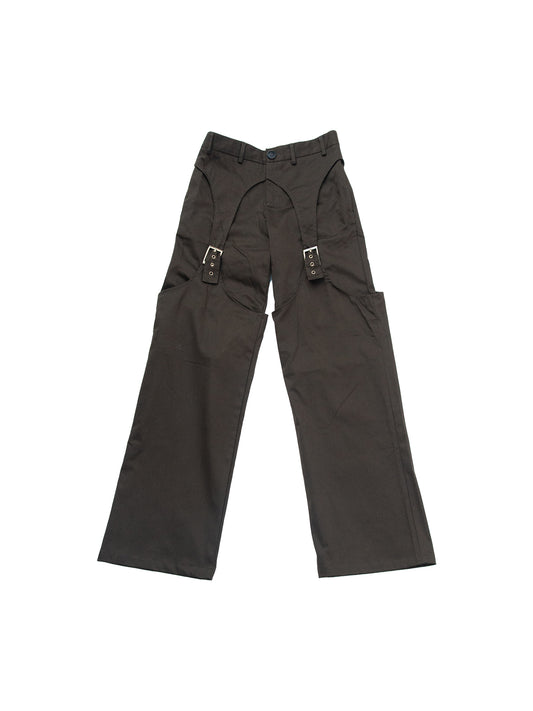 MALAKU TROUSERS IN GREEN COTTON