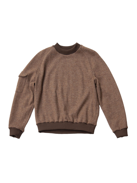 CHICAGO PULLOVER IN BROWN WOOL