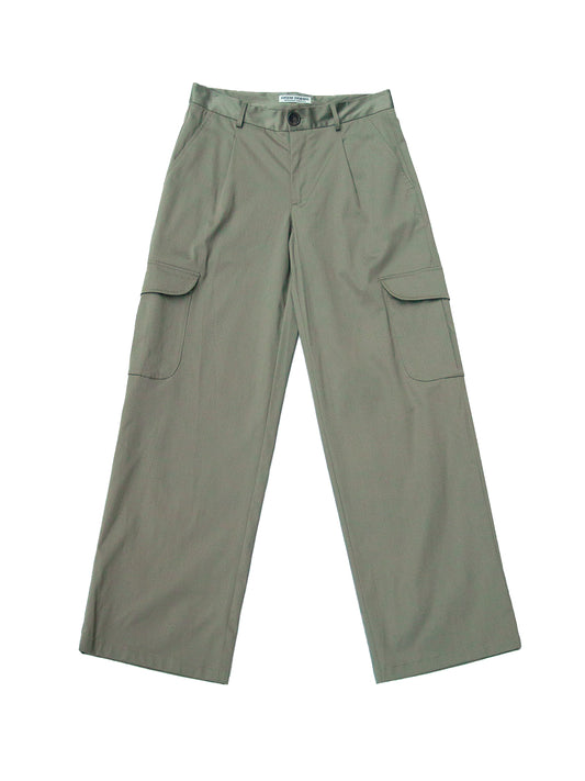 MICHIGAN TROUSERS IN SAGE GREEN COTTON