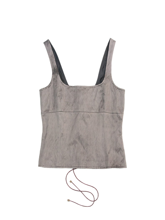 KALYMNOS TOP IN SILVER WOOL