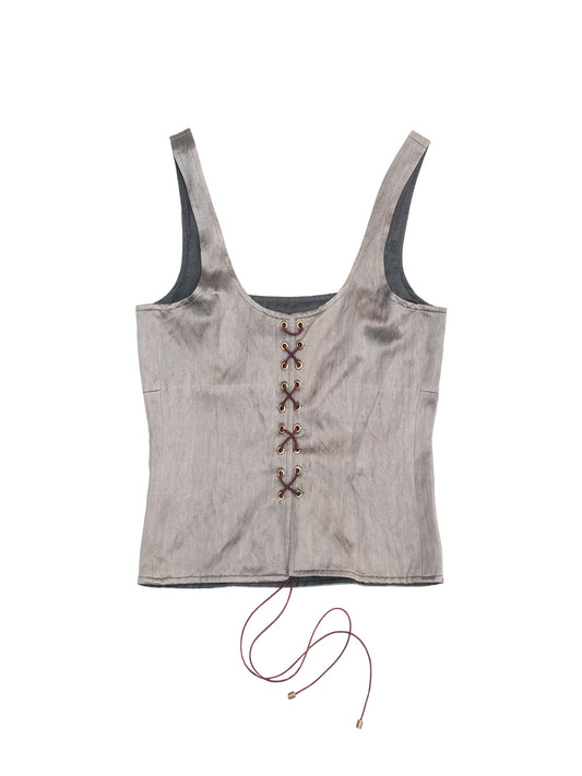 KALYMNOS TOP IN SILVER WOOL